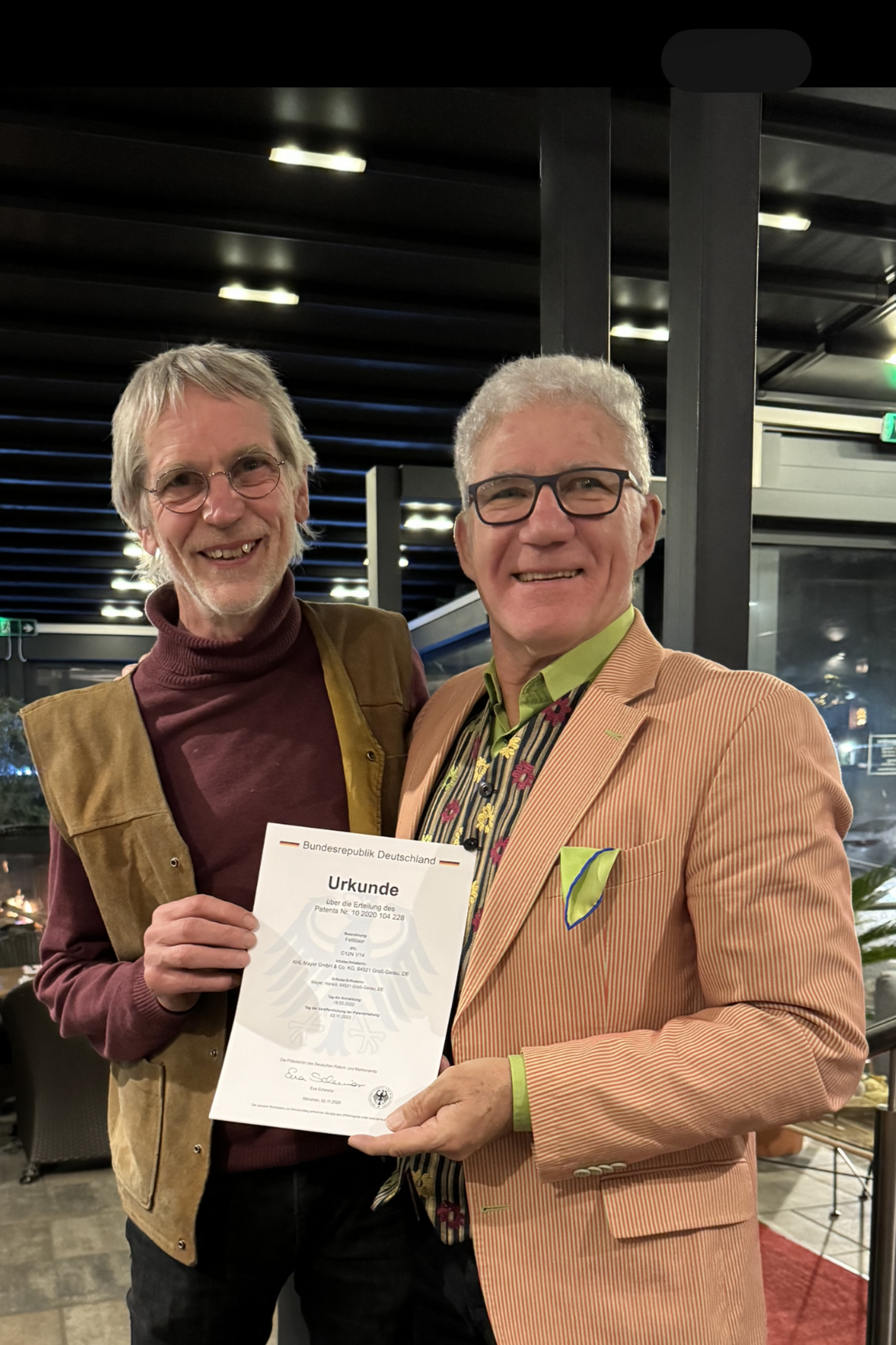 Zertifikat zur patentierten Keimkultur lipasanF®