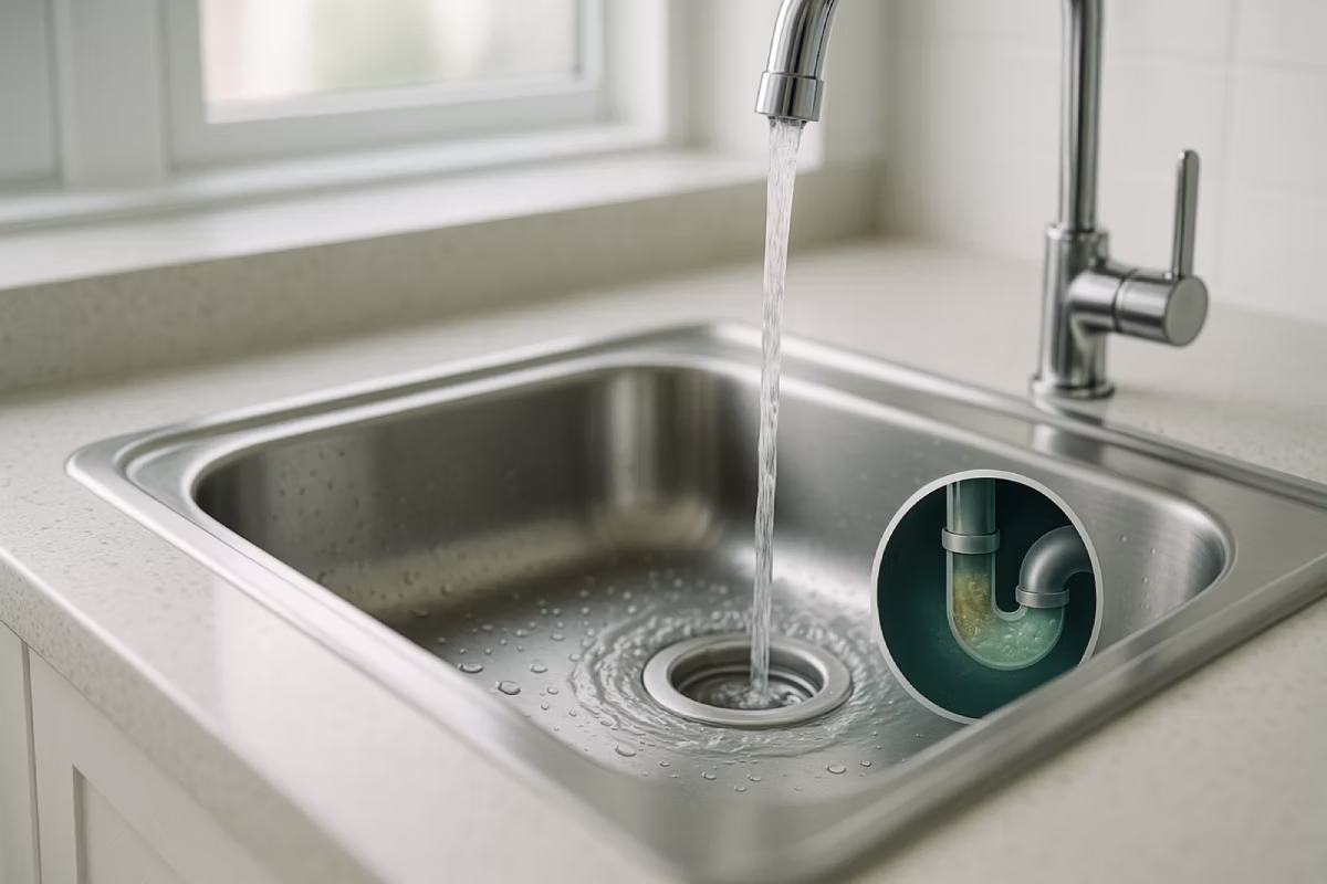 Küchenabfluss – Symbolbild